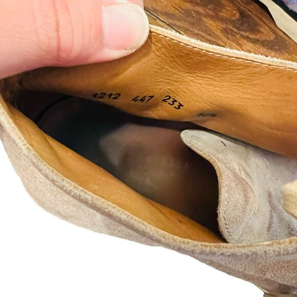 JOHN VARVATOS Size 10 1/2 suede Grey Lace Up Desert Boots chukka shoes men’s - Picture 8 of 9